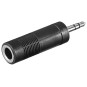 Adattatore cuffie jack maschio stereo da 3,5 mm jack femmina stereo da 6,35 mm