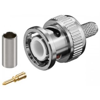 Spina BNC a crimpare- per cavi RG 58-U con pin dorato