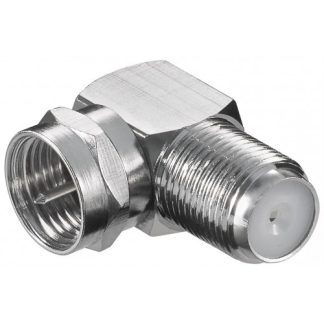 Adattatore ad angolo: Spina F - Presa F 90Â°