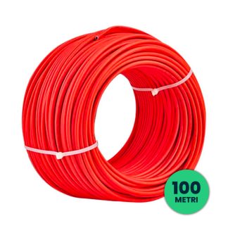 V-TAC Cavo Solare Fotovoltaico 4 mmq Unipolare Colore Rosso per Collegamento Prof Pannelli 1 MT