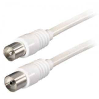 Cavo coassiale antenna 9.5 mm,M-F, 2,5 m, Bianco