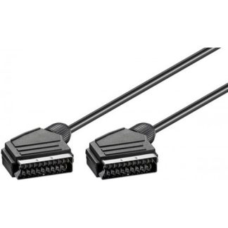 Cavo Scart 21 poli, placcato nickel, Ã¸ 7 mm, 1,5 m, nero