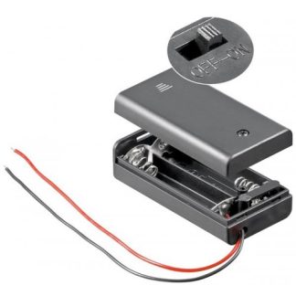 2x AA (Mignon) portabatterie con interruttore on/off