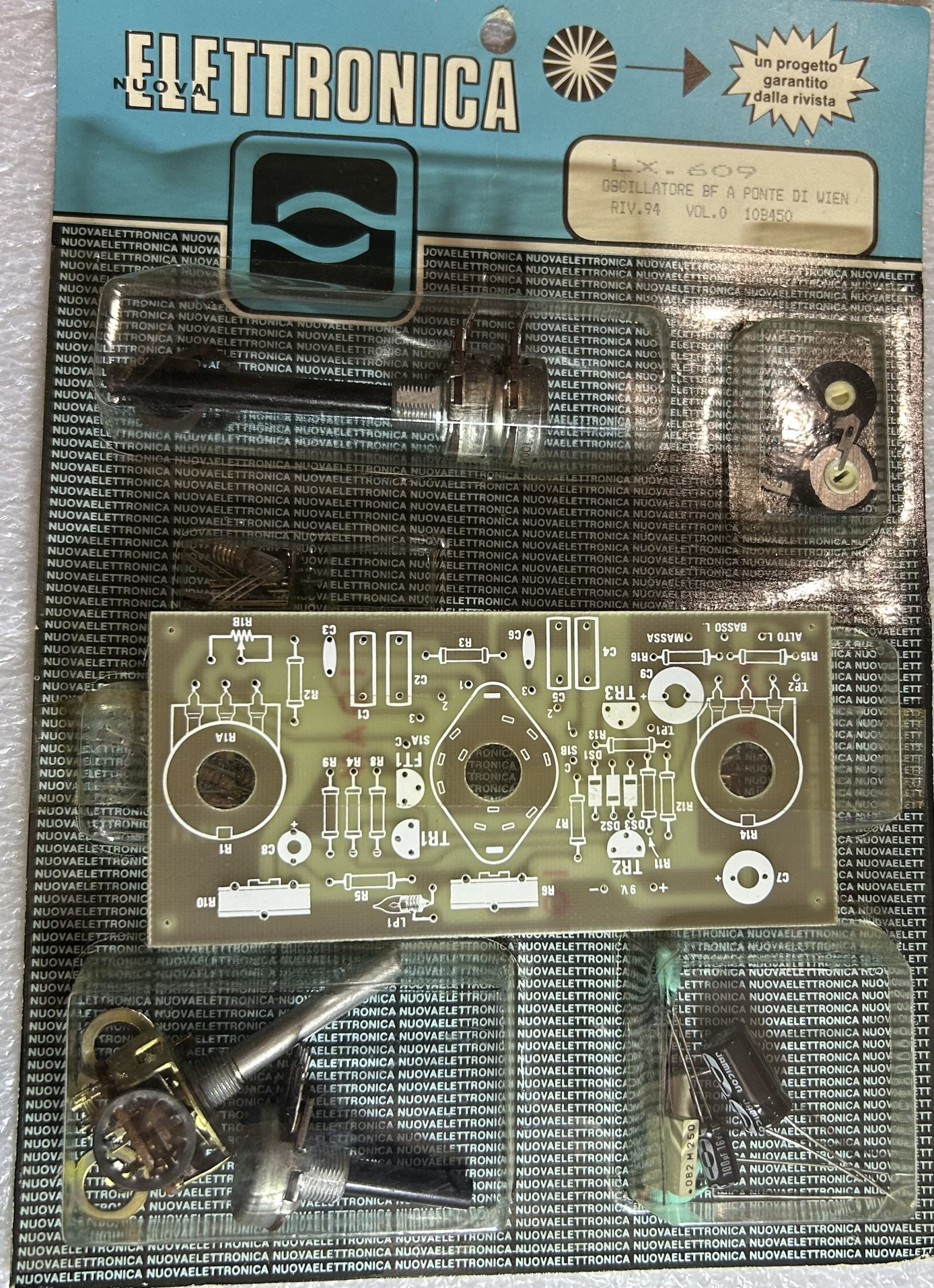 Kit Nuova Elettronica LX.609 OSCIL BF WIEN - Oscillatore.BF PONT.WIEN