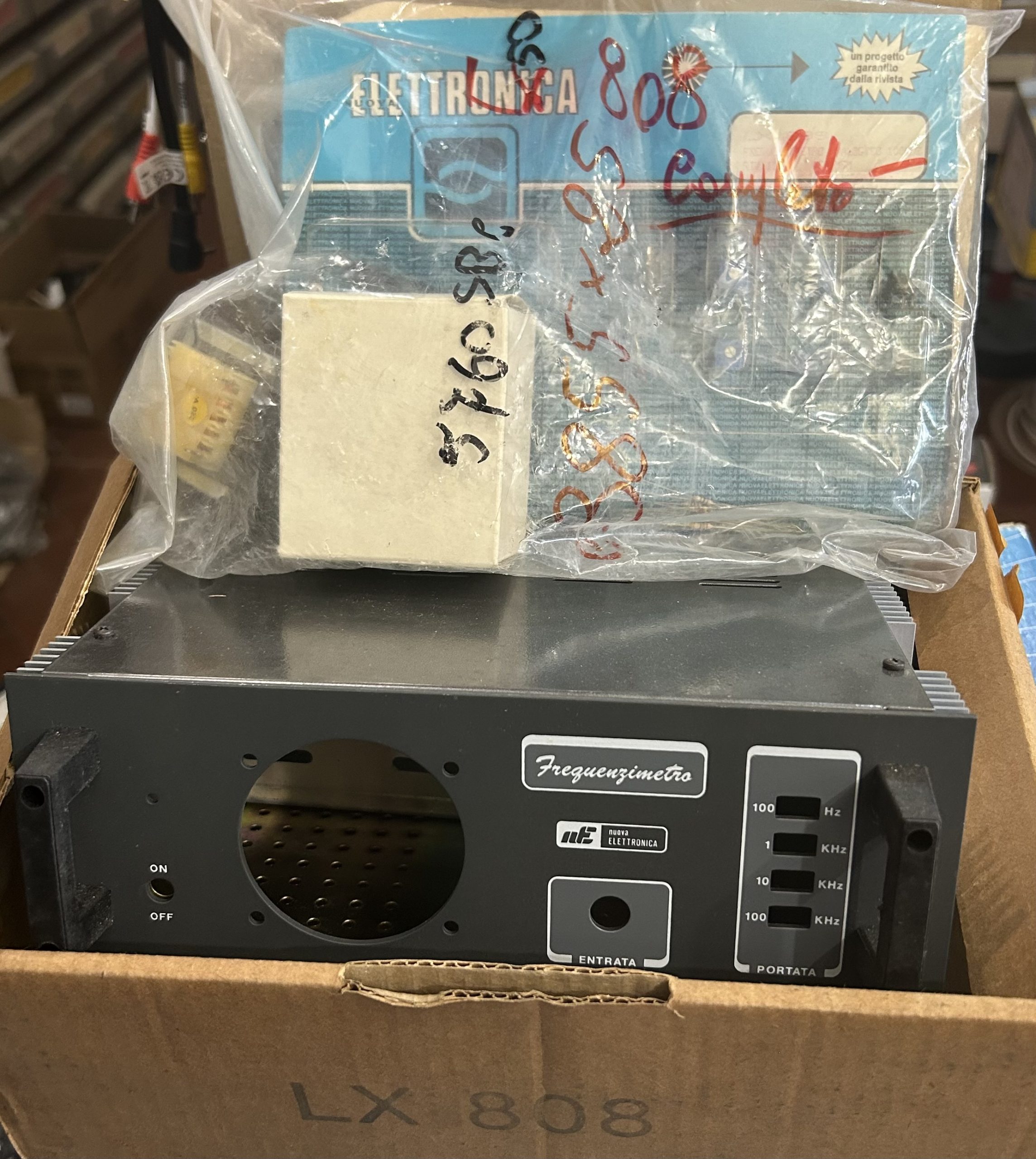Kit Nuova Elettronica LX.808 - Frequenzimetro ANAL 100KHZ - Scatola Montaggio Vi