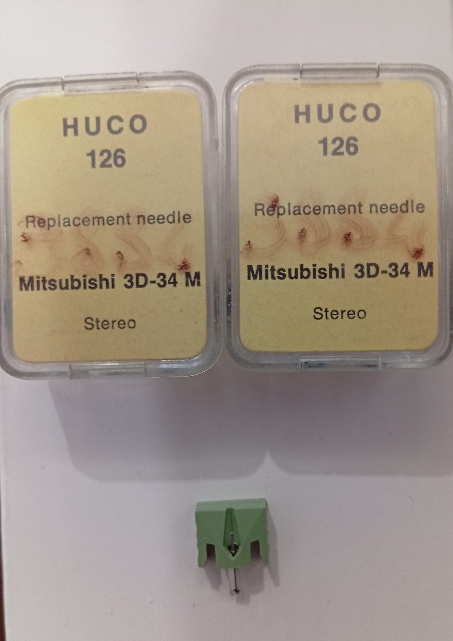 Puntina Giradischi Mitsubishi 3D-34M - Ricambio Diamante Stereo | Huco 126 | 03884