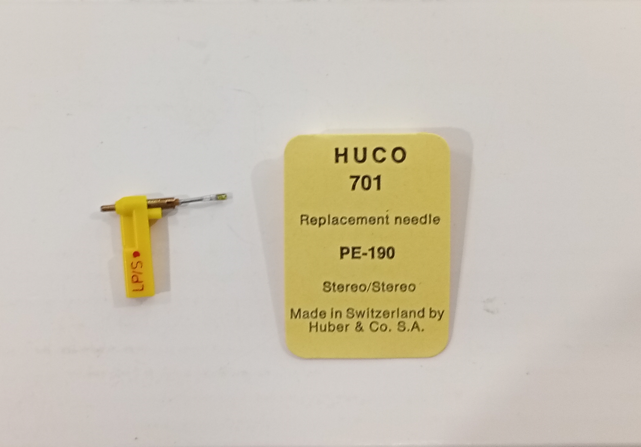 Puntina Giradischi Perpetuum-Ebner PE-190 - Ricambio Stereo | HUCO 701 | PE190