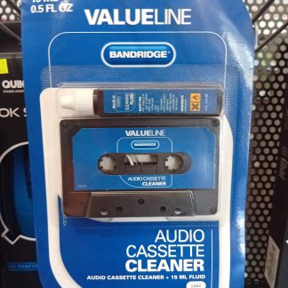 Valueline Bandridge Audio Cassette Cleaner | Kit Pulizia Testine + 15ml Fluido