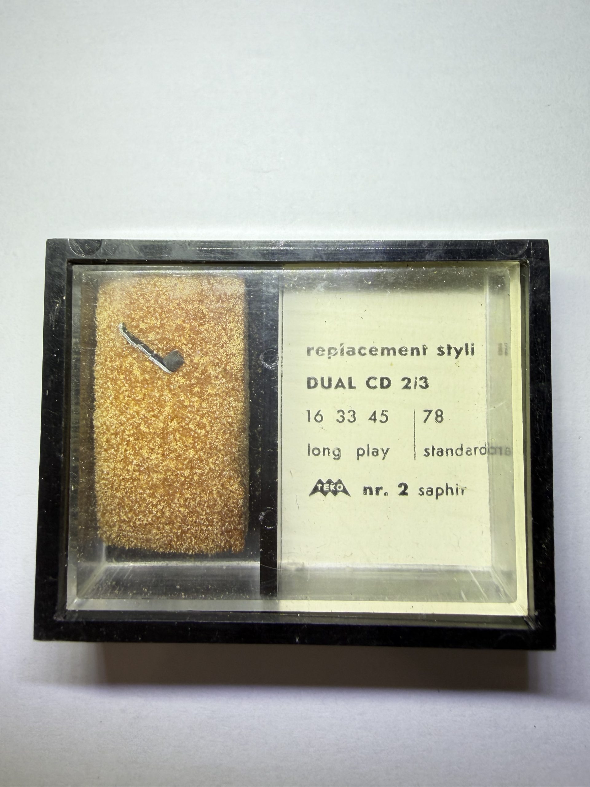 Ago Giradischi TEKO nr. 2 Zaffiro | Compatibile DUAL CD 2/3 | 16/33/45/78 Giri