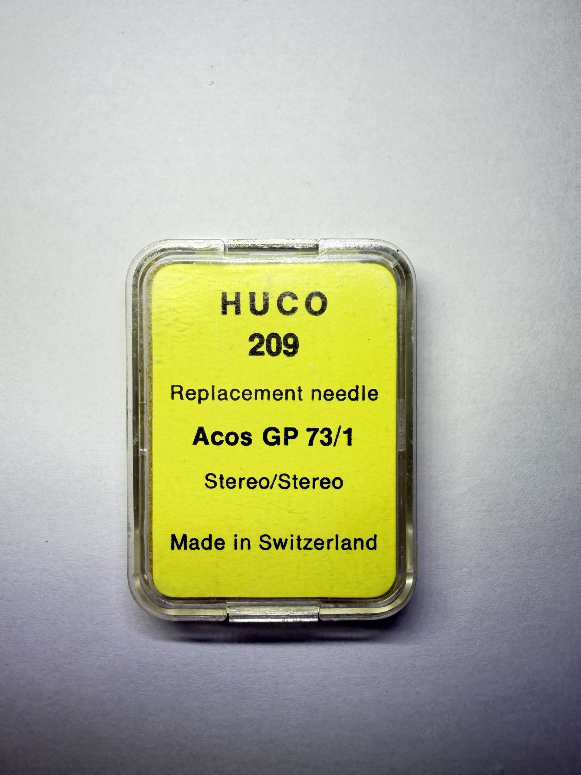 Puntina Giradischi HUCO 209 - Ricambio per Acos GP 73/1 | Swiss Made - immagine 2