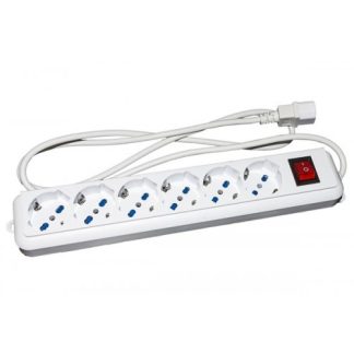 LKMP06C MULTIPRESA PER GRUPPI DI CONTINUITA' CON 6 PRESE TRIPOLARI 10/16A - SPINA IEC C14