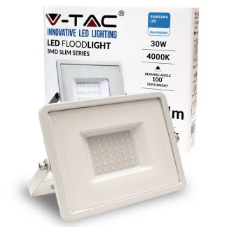 SKU 404 V-TAC PRO Faro LED SMD Chip Samsung 30W Colore Bianco 4000K IP65