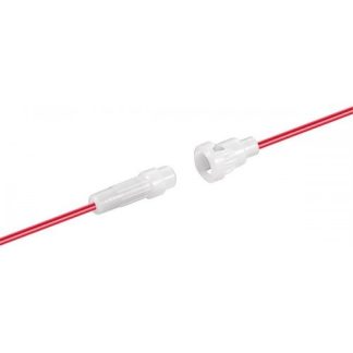 Portafusibili di dimensioni 5x20 con estremitÃ  dei cavi sciolti max. 6 A