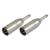 Adattatore XLR connettore jack AUX mono da 6,35 mm a connettore XLR 1 PZ.