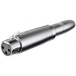 Adattatore XLR presa jack AUX da 6,35 mm a presa XLR Presa XLR (3 pin) - Presa 6,35 mm (2-pin, mono)
