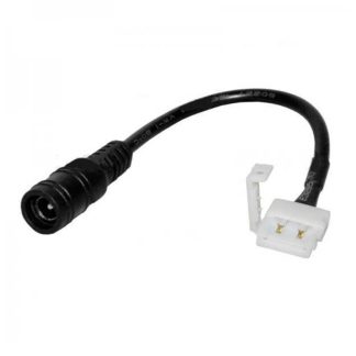V-TAC Connettore per Strip LED SMD5050 a 2 Pin con Jack 2,1 Femmina