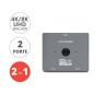 SWITCH HDMI 2 PORTE BIDIREZIONALE 8K - 4K UHD