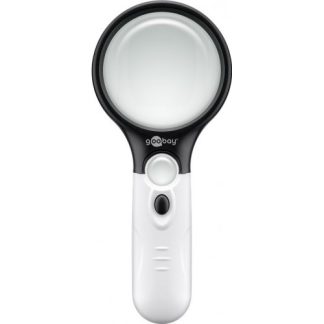 Lente di ingrandimento, 1,75x, con 2 LED, diam. 83mm