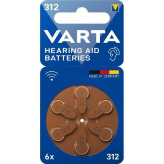 Varta Rayovac batteria a bottone zinco-aria PR41/312A cella di apparecchi acustici, 1,4 V