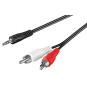 Cavo audio stereo; 3,5 mm maschio >2X rca maschio, 5 m