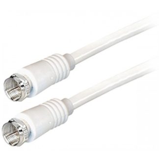 Cavo F per antenna satellitare SAT F-F, 1,5 m, Bianco