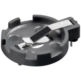 Supporto pile a bottone CR2012-2032 max. 20 mm, nero, (2-pin)