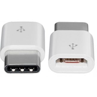 Adattatore USB 2.0 Micro tipo B femmina a USB-C maschio, argento