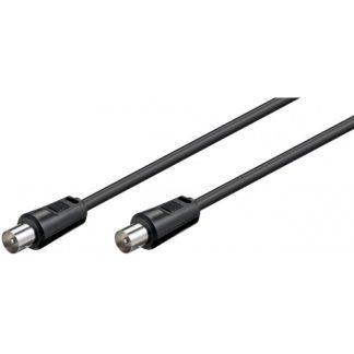 Cavetto coassiale antenna coax 9.5 mm ( 70 dB), schermatura doppia M-M, 1,5m