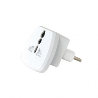 V-TAC Adattatore Singolo con Presa Universale, Spina 10A Colore Bianco