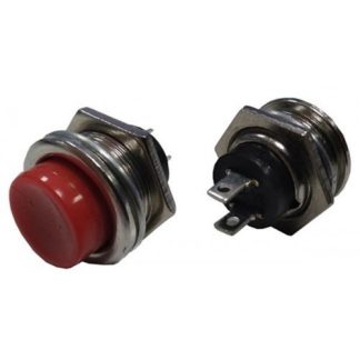 Pulsante 220V 1A 16mm rosso