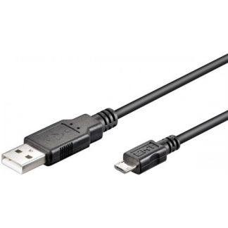 Cavo USB 2.0 ad alta velocita', nero, 1,8 m- Spina USB 2.0 (tipo A) - Spina USB 2.0 micro (tipo B)