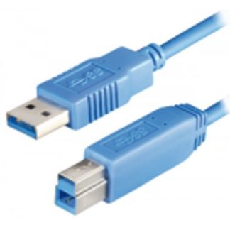 Cavo USB 3.0 SuperSpeed, 3,0 m- Spina USB 3.0 (tipo A) - Spina USB 3.0 (tipo B) - colore celeste