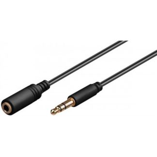 Prolunga audio e cuffie AUX, 3 pin da 3,5 mm, 1,5 m, nero