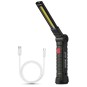 LAMPADA DA LAVORO LED COB 3W, MULTIFUNZIONE, RICARICABILE USB, SUPPORTO MAGNETICO