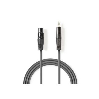 Cavo audio bilanciato  XLR a 3 pin femmina 3,5 mm maschio Placcato nickel  1.00 m
