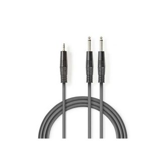 Cavo audio stereo; 2x 6,35 mm maschio 3,5 mm maschio Placcato nickel 3.0 m