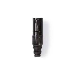 Connettore XLR: Dritta Maschio Placcato nickel Saldatura Diametro ingresso cavo: 5.0 mm Metallo