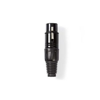 Connettore XLR: Dritta Femmina Placcato nickel Saldatura Diametro ingresso cavo: 5.0 mm Metallo