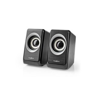 Altoparlante per PC 2.0 18 W 3,5 mm maschio Alimentazione a USB Controllo del Volume