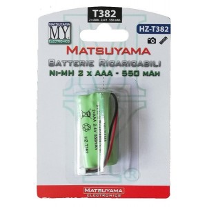 Batteria ricaricabile per cordless Ni-Mh AAA 2,4V 550mAh - 1 pz. per blister