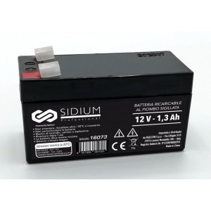 Batteria ricaricabile al piombo 12V 1,3AH - 97x43x51mm