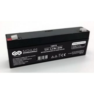 Batteria ricaricabile al piombo 12V 2,3Ah - 178x35x61mm - fast 4,8