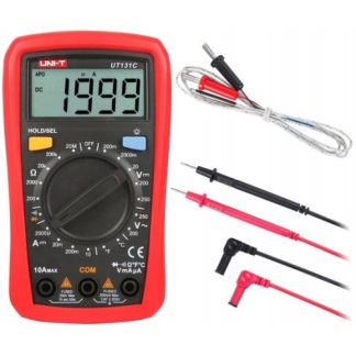 UT131C Multimetro digitale con puntali e sonda di temperatura 250V 20MOhm